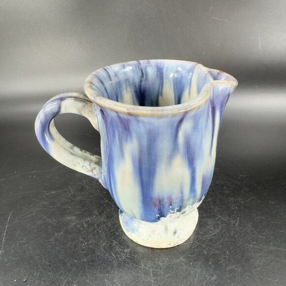 Hand Made Italian Art Pottery Small Pitcher Creamer Made In Italy Signed Vintage - Picture 16 of 16